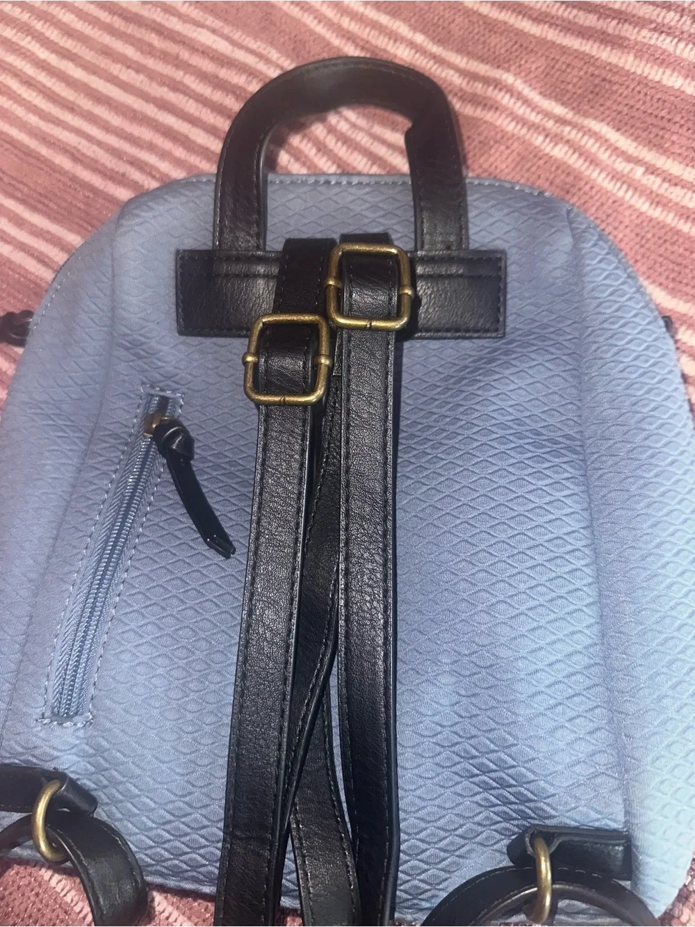 The Sak Quilted Mini Backpack - Light Blue